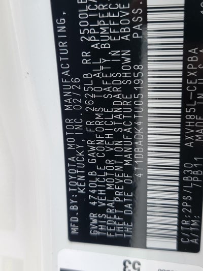 2026 Toyota Camry XSE AWD