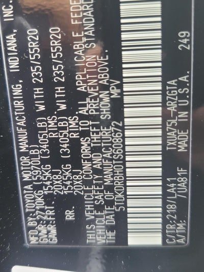 2026 Toyota Highlander Platinum