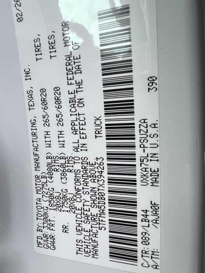 2026 Toyota Tundra 1794 Edition