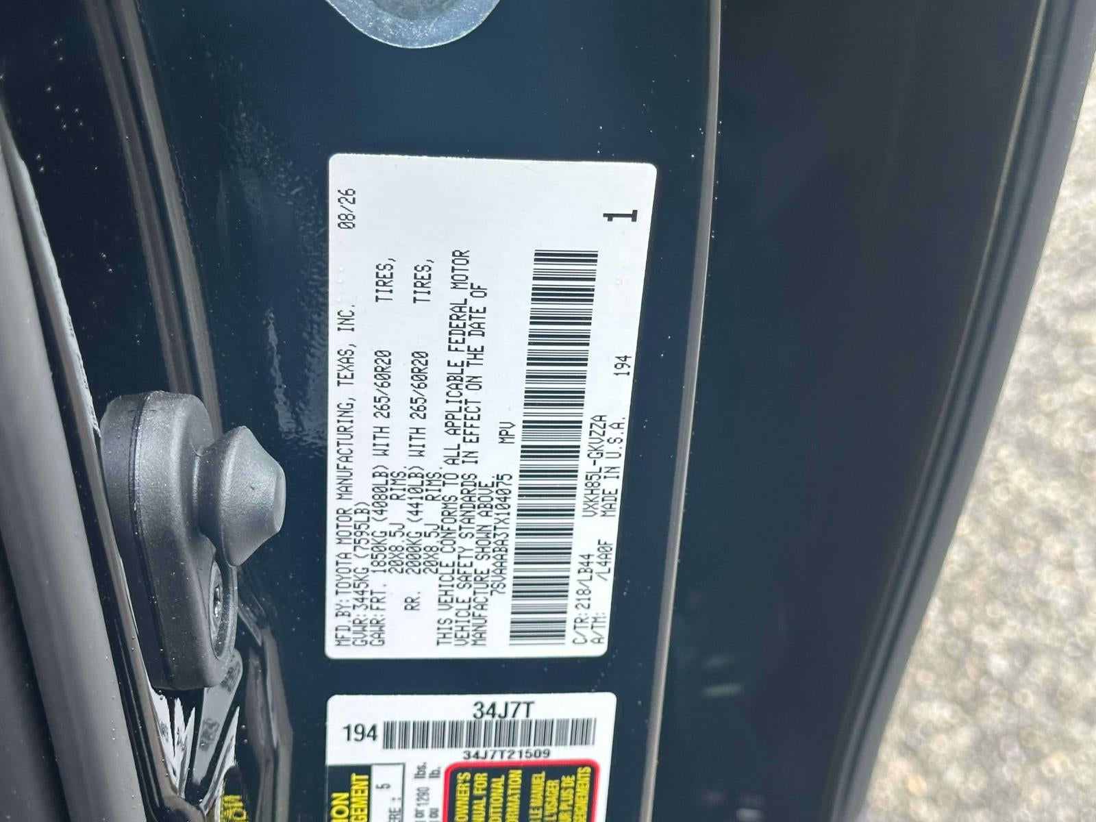 2026 Toyota Sequoia 1794 Edition